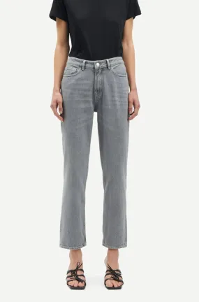 Jean droit en coton bio | gris "marianne jeans 15061 mist" femme