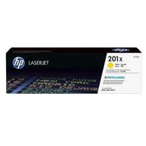 Toner laser original 201x cf402x haute capacité 2300 pages jaune